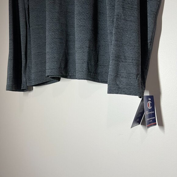 NWT Champion Men’s Performance Long Sleeve Shirt – Gray Logo Athletic Tee XL - Picture 6 of 8